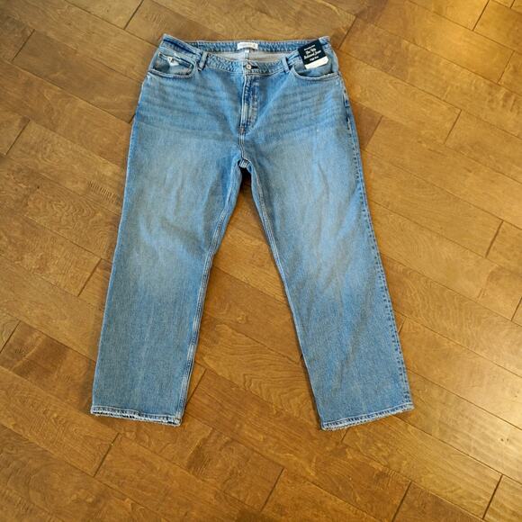 NWT Abercrombie & Fitch The 90s Relaxed High Rise Curve Love Jeans Size 35 20R - Picture 3 of 4